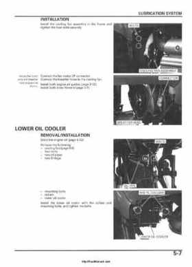2005-2006 Honda ATV TRX500FE/FM/TM FourTrax Foreman Factory Service Manual, Page 89