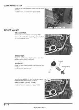 2005-2006 Honda ATV TRX500FE/FM/TM FourTrax Foreman Factory Service Manual, Page 92