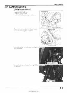 2005-2006 Honda ATV TRX500FE/FM/TM FourTrax Foreman Factory Service Manual, Page 97