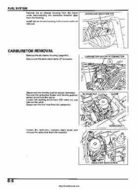 2005-2006 Honda ATV TRX500FE/FM/TM FourTrax Foreman Factory Service Manual, Page 98