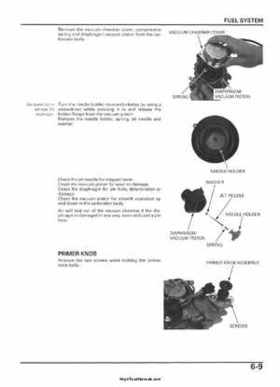 2005-2006 Honda ATV TRX500FE/FM/TM FourTrax Foreman Factory Service Manual, Page 101