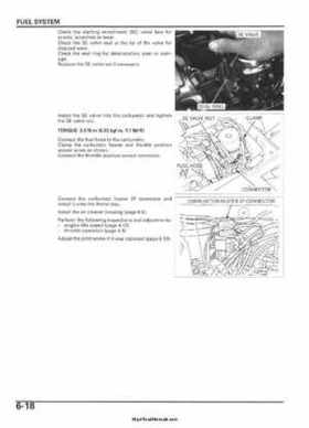 2005-2006 Honda ATV TRX500FE/FM/TM FourTrax Foreman Factory Service Manual, Page 110