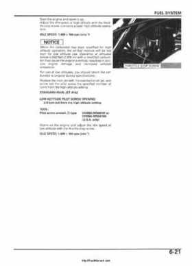 2005-2006 Honda ATV TRX500FE/FM/TM FourTrax Foreman Factory Service Manual, Page 113
