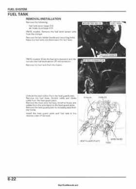 2005-2006 Honda ATV TRX500FE/FM/TM FourTrax Foreman Factory Service Manual, Page 114