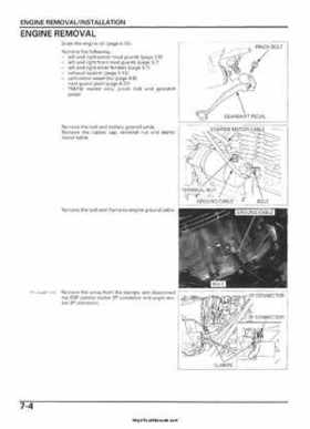 2005-2006 Honda ATV TRX500FE/FM/TM FourTrax Foreman Factory Service Manual, Page 118