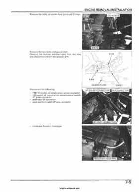 2005-2006 Honda ATV TRX500FE/FM/TM FourTrax Foreman Factory Service Manual, Page 119