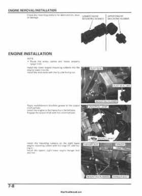 2005-2006 Honda ATV TRX500FE/FM/TM FourTrax Foreman Factory Service Manual, Page 122