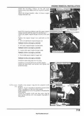 2005-2006 Honda ATV TRX500FE/FM/TM FourTrax Foreman Factory Service Manual, Page 123