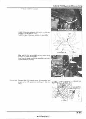 2005-2006 Honda ATV TRX500FE/FM/TM FourTrax Foreman Factory Service Manual, Page 125