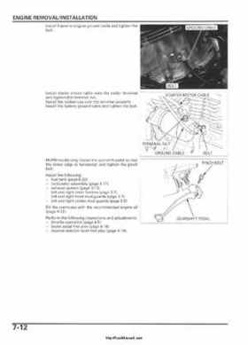 2005-2006 Honda ATV TRX500FE/FM/TM FourTrax Foreman Factory Service Manual, Page 126