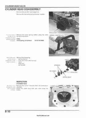 2005-2006 Honda ATV TRX500FE/FM/TM FourTrax Foreman Factory Service Manual, Page 136