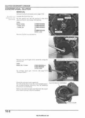 2005-2006 Honda ATV TRX500FE/FM/TM FourTrax Foreman Factory Service Manual, Page 168