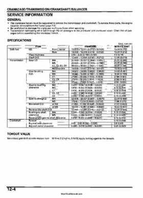 2005-2006 Honda ATV TRX500FE/FM/TM FourTrax Foreman Factory Service Manual, Page 203