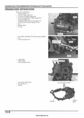 2005-2006 Honda ATV TRX500FE/FM/TM FourTrax Foreman Factory Service Manual, Page 207