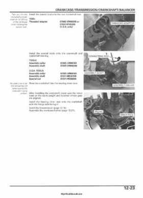 2005-2006 Honda ATV TRX500FE/FM/TM FourTrax Foreman Factory Service Manual, Page 222