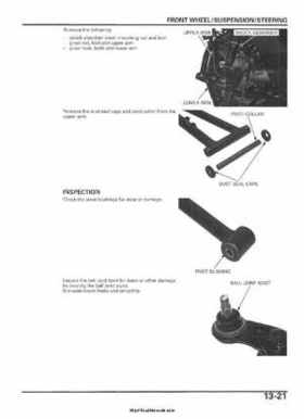 2005-2006 Honda ATV TRX500FE/FM/TM FourTrax Foreman Factory Service Manual, Page 251