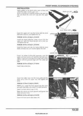 2005-2006 Honda ATV TRX500FE/FM/TM FourTrax Foreman Factory Service Manual, Page 253