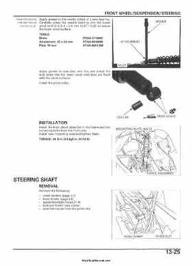 2005-2006 Honda ATV TRX500FE/FM/TM FourTrax Foreman Factory Service Manual, Page 255