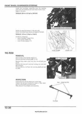 2005-2006 Honda ATV TRX500FE/FM/TM FourTrax Foreman Factory Service Manual, Page 260