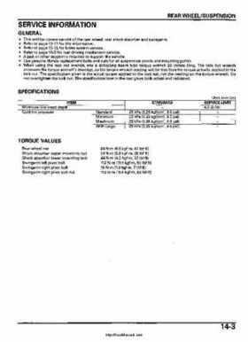 2005-2006 Honda ATV TRX500FE/FM/TM FourTrax Foreman Factory Service Manual, Page 264