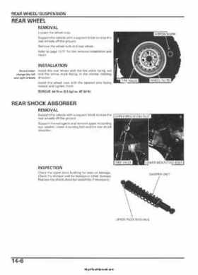 2005-2006 Honda ATV TRX500FE/FM/TM FourTrax Foreman Factory Service Manual, Page 267