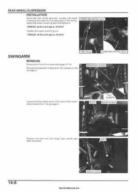 2005-2006 Honda ATV TRX500FE/FM/TM FourTrax Foreman Factory Service Manual, Page 269