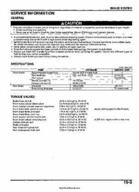 2005-2006 Honda ATV TRX500FE/FM/TM FourTrax Foreman Factory Service Manual, Page 276