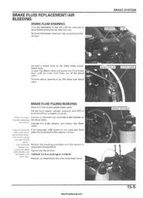 2005-2006 Honda ATV TRX500FE/FM/TM FourTrax Foreman Factory Service Manual, Page 278