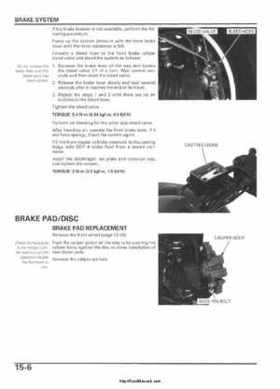 2005-2006 Honda ATV TRX500FE/FM/TM FourTrax Foreman Factory Service Manual, Page 279