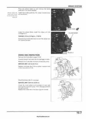 2005-2006 Honda ATV TRX500FE/FM/TM FourTrax Foreman Factory Service Manual, Page 280