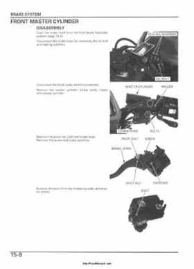 2005-2006 Honda ATV TRX500FE/FM/TM FourTrax Foreman Factory Service Manual, Page 281