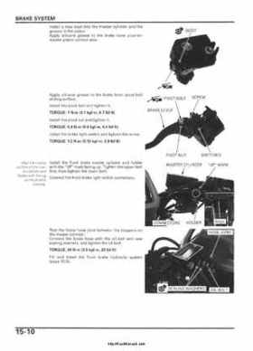 2005-2006 Honda ATV TRX500FE/FM/TM FourTrax Foreman Factory Service Manual, Page 283