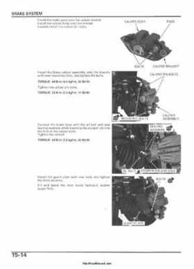 2005-2006 Honda ATV TRX500FE/FM/TM FourTrax Foreman Factory Service Manual, Page 287