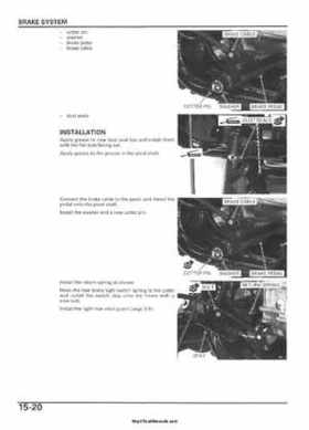 2005-2006 Honda ATV TRX500FE/FM/TM FourTrax Foreman Factory Service Manual, Page 293