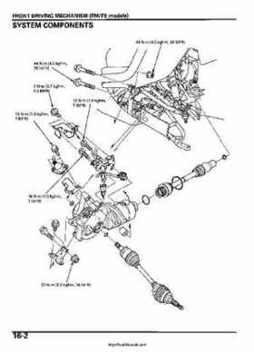 2005-2006 Honda ATV TRX500FE/FM/TM FourTrax Foreman Factory Service Manual, Page 295