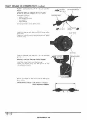 2005-2006 Honda ATV TRX500FE/FM/TM FourTrax Foreman Factory Service Manual, Page 303