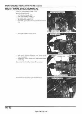 2005-2006 Honda ATV TRX500FE/FM/TM FourTrax Foreman Factory Service Manual, Page 305
