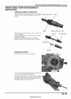 2005-2006 Honda ATV TRX500FE/FM/TM FourTrax Foreman Factory Service Manual, Page 308