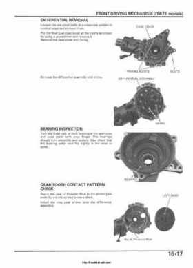 2005-2006 Honda ATV TRX500FE/FM/TM FourTrax Foreman Factory Service Manual, Page 310