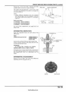 2005-2006 Honda ATV TRX500FE/FM/TM FourTrax Foreman Factory Service Manual, Page 312