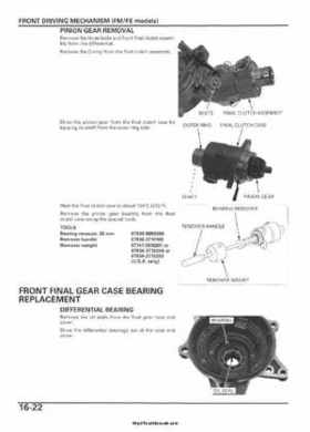 2005-2006 Honda ATV TRX500FE/FM/TM FourTrax Foreman Factory Service Manual, Page 315