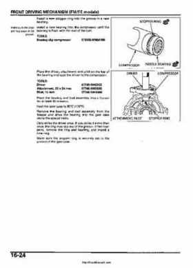 2005-2006 Honda ATV TRX500FE/FM/TM FourTrax Foreman Factory Service Manual, Page 317