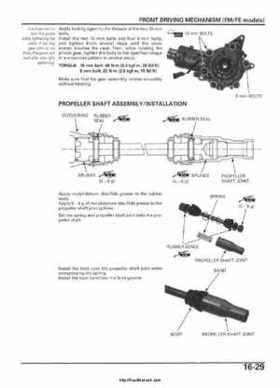 2005-2006 Honda ATV TRX500FE/FM/TM FourTrax Foreman Factory Service Manual, Page 322