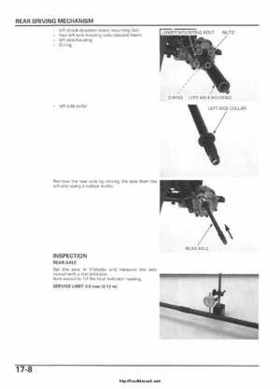 2005-2006 Honda ATV TRX500FE/FM/TM FourTrax Foreman Factory Service Manual, Page 334