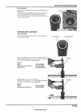 2005-2006 Honda ATV TRX500FE/FM/TM FourTrax Foreman Factory Service Manual, Page 335