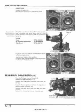 2005-2006 Honda ATV TRX500FE/FM/TM FourTrax Foreman Factory Service Manual, Page 336