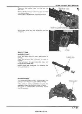 2005-2006 Honda ATV TRX500FE/FM/TM FourTrax Foreman Factory Service Manual, Page 337