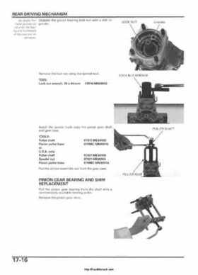 2005-2006 Honda ATV TRX500FE/FM/TM FourTrax Foreman Factory Service Manual, Page 342