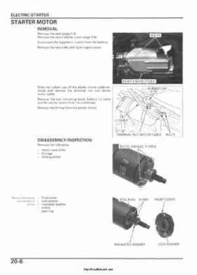 2005-2006 Honda ATV TRX500FE/FM/TM FourTrax Foreman Factory Service Manual, Page 374