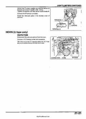 2005-2006 Honda ATV TRX500FE/FM/TM FourTrax Foreman Factory Service Manual, Page 402